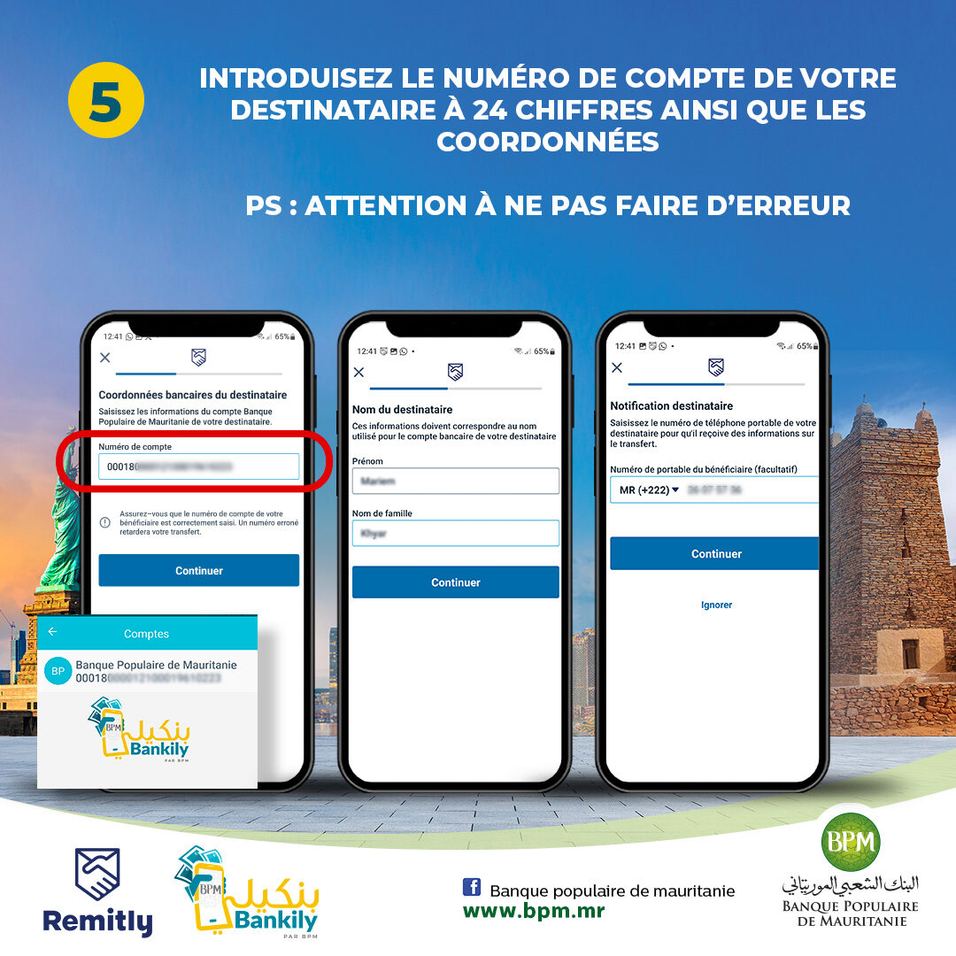Les étapes REMITLY 6