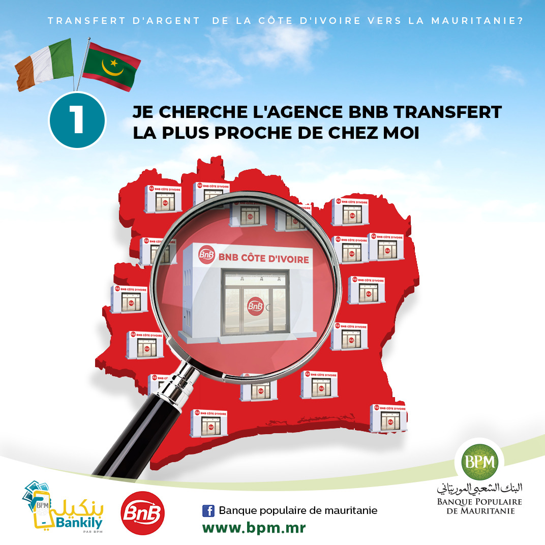 Transfert d’argent vers la Côte d’Ivoire 1